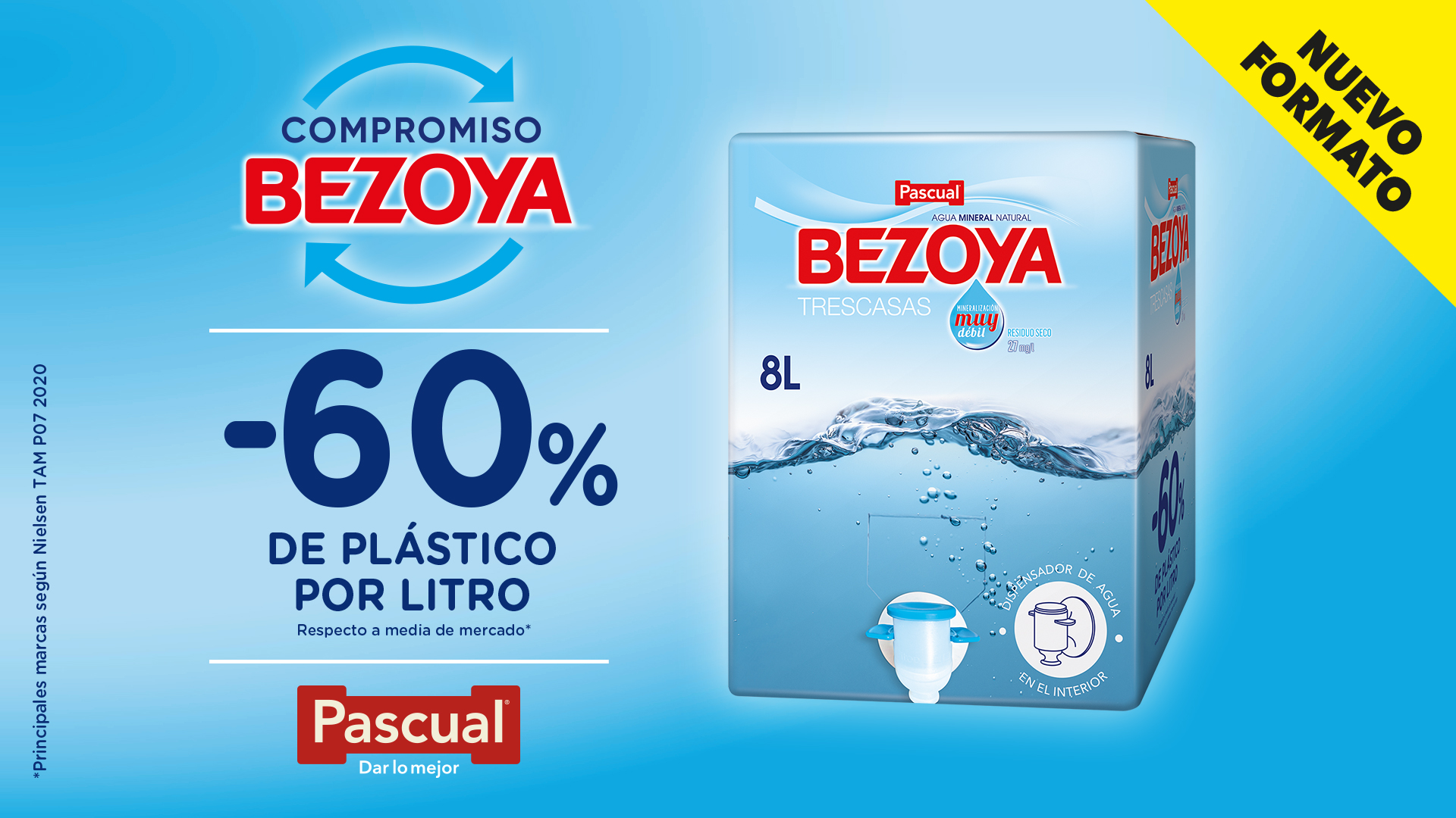 Pascual lanza Bezoya 'Bag in Box' de 8 litros para el canal de alimentación  - Calidad Pascual