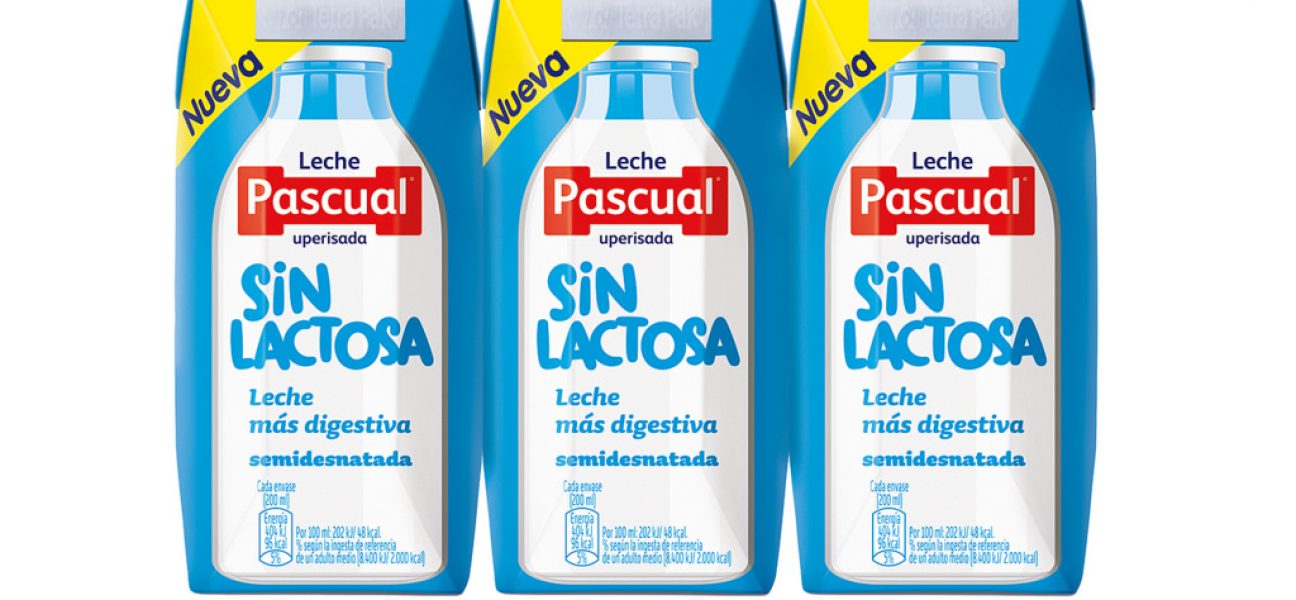 Leche entera Pascual sin lactosa brik 1 l.